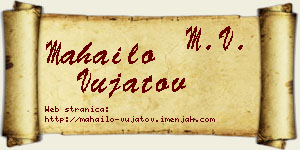Mahailo Vujatov vizit kartica